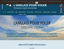 Tablet Screenshot of anglais-pour-voler.com